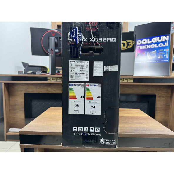 Asus ROG Strix XG32AQ 32" 175Hz 1ms Fast IPS 2K WQHD Gaming Monitör (KUTUSU AÇILMIŞ SIFIR) - 3