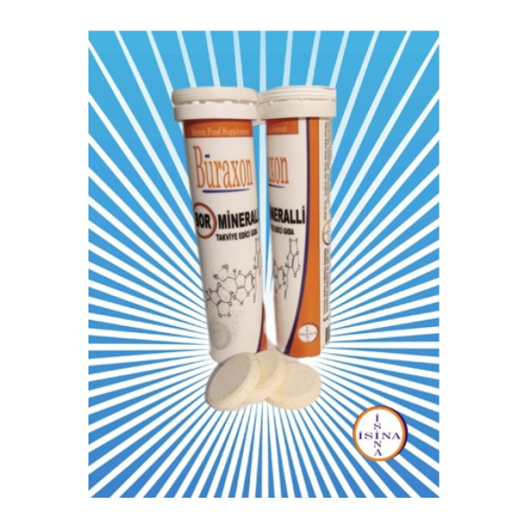 Buraxon Bor içeren gıda takviyesi Vitaminler ve mineraller Efervesan Tablet boron supplement - 3