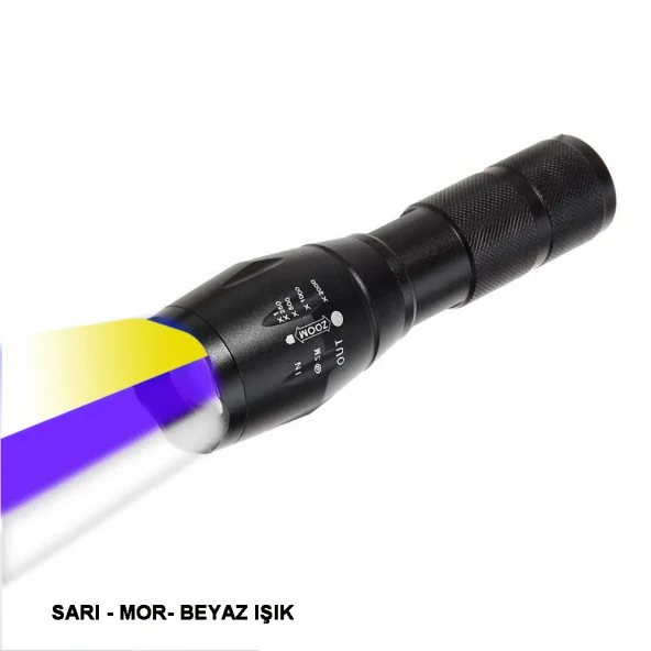 Beyaz Sarı Ve Mor Renk Aydınlatma Q5 Led Wt-610 - 4