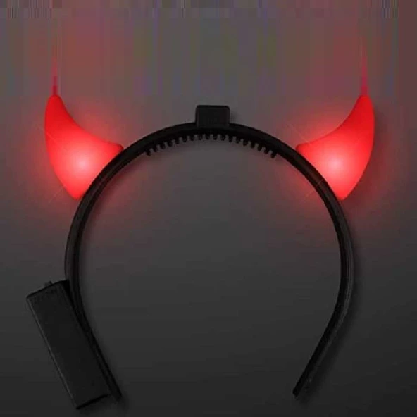 3 ADET IŞIKLI ŞEYTAN BOYNUZU IŞIKLI ŞEYTAN TAÇI FESTİVAL IŞIKLARI IŞIKLI TAÇ KIRMIZI IŞIKLI TAÇ ürün görseli