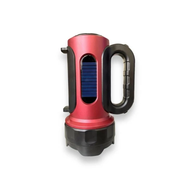 PS-T93 30w Uzun Menzilli Solar Panelli Powerbank+usb Çıkış S.o.s Lu Ultra Güçlü Ledli Şarjlı Feneri - 4