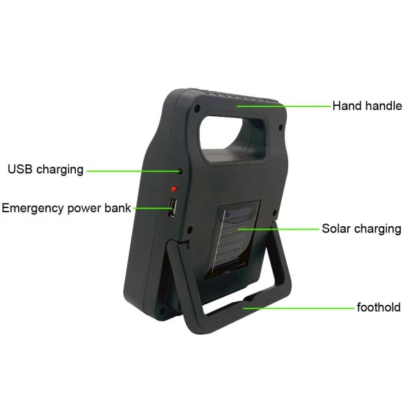 Çakarlı Güçlü Fener ve Işıldak P-605-6 - Resim 2