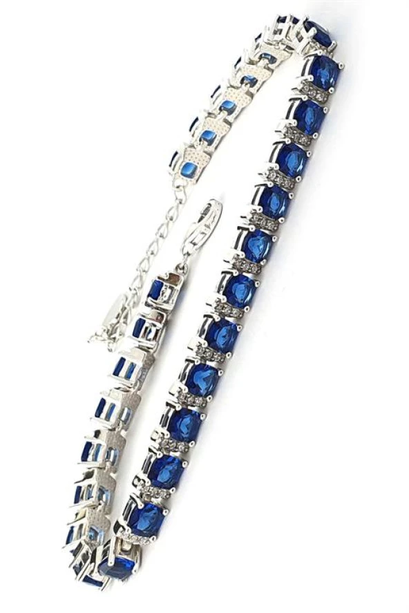 Pırlanta Parlaklığında Zirkon Taşlı Ametist Su Yolu Bileklik ürün görseli