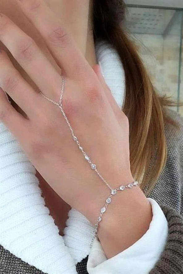 Zirkon Taş Detaylı 925Ayar Gümüş Tasarım Şahmeran ürün görseli