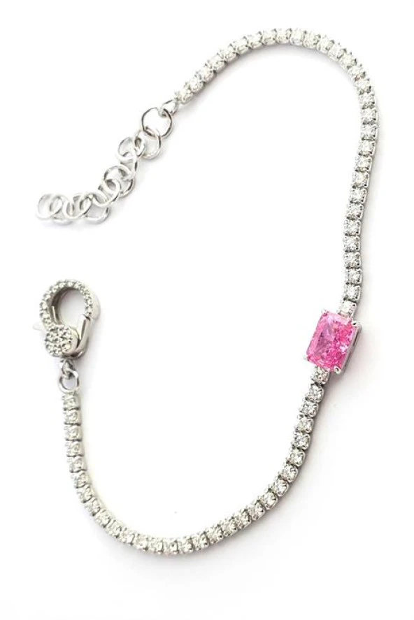 Pırlanta Parlaklığında Aleksandrayt Tasli İce Cut Su Yolu Bileklik ürün görseli