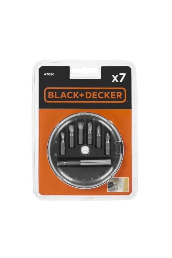 Black Decker A7090 7 Parça Vidalama Uç Seti