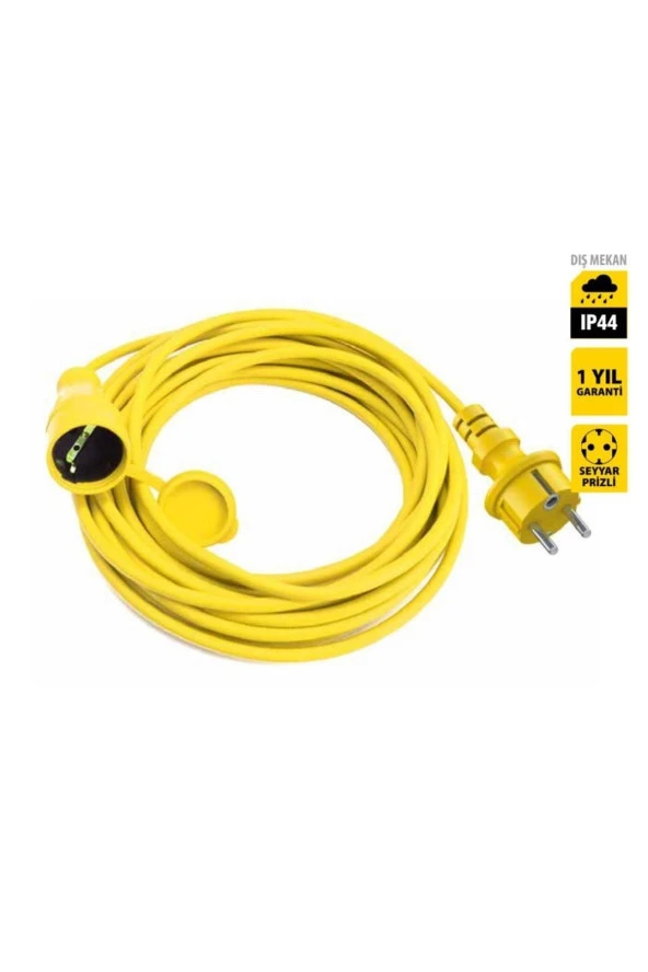 Stanley Profesyonel Uzatma Kablosu St-ec Serisi Ip44, 1 Soketli 15 Metre 3x1,5mm