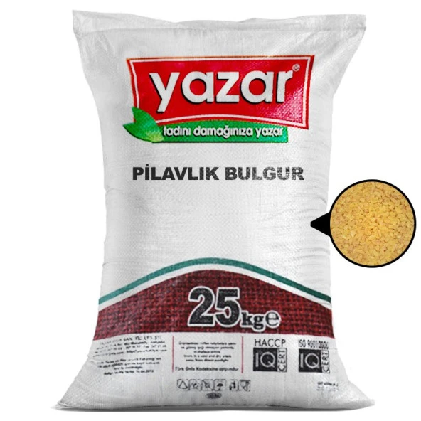 Yazar Bakliyat Pilavlık Bulgur 25 Kg.
