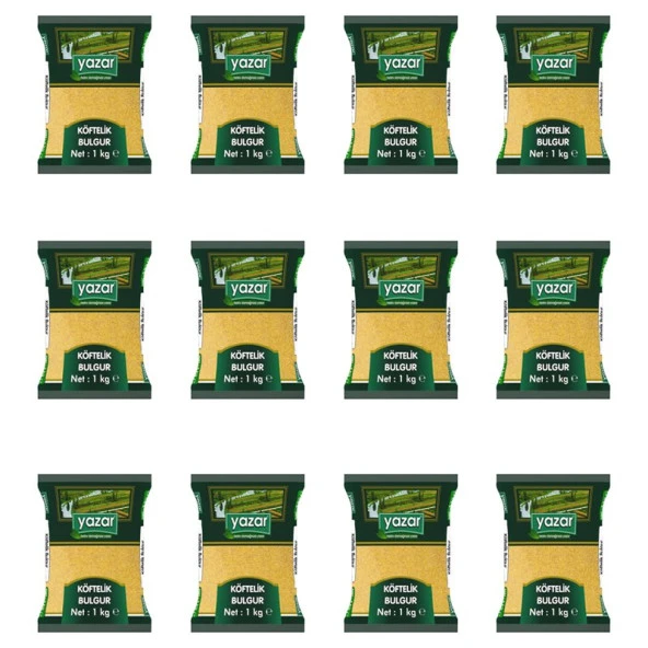 Yazar Köftelik Bulgur 1 Kg. x 12 Adet - 2
