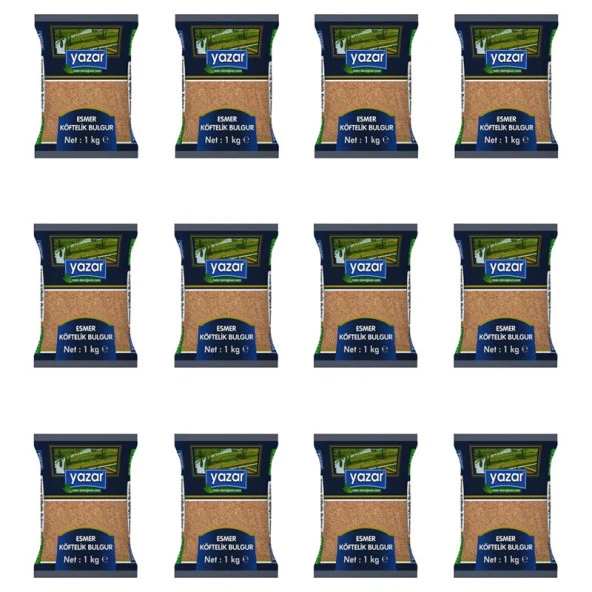 Yazar Esmer Köftelik Bulgur 1 Kg. x 12 Adet - Resim 2