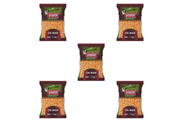 Yazar Patlatmalık Cin Mısır  1 Kg x 5 Paket - 2