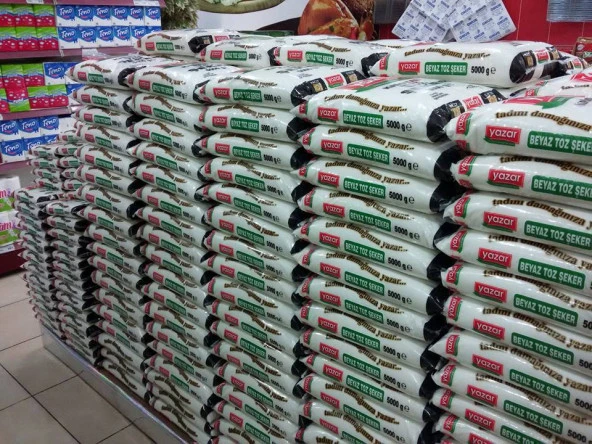Yazar Kristal Toz Şeker 5 Kg x 4 Paket - 5
