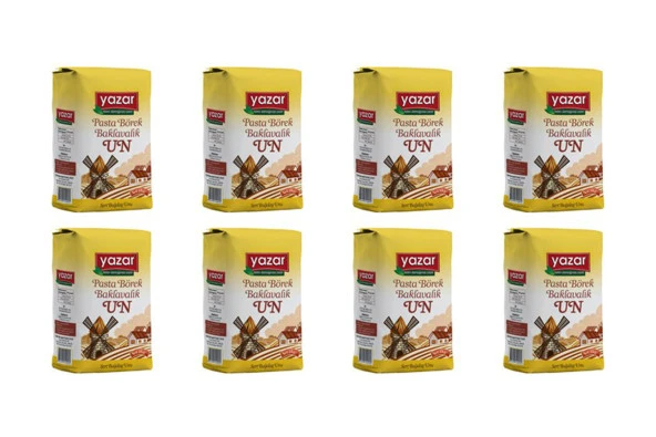 Yazar Pastalık Böreklik Baklavalık Çok Amaçlı Un 2 Kg x 8 Paket - 2