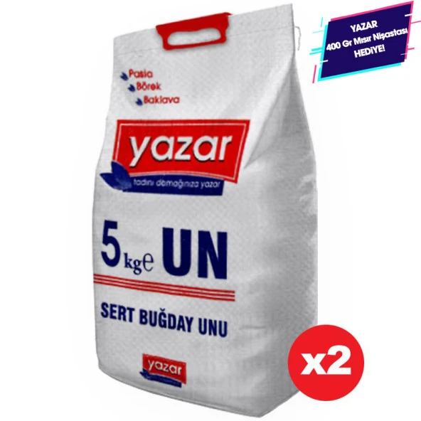 Yazar Baklavalık Böreklik Pastalık Çok Amaçlı Un 5 Kg X 2 Paket