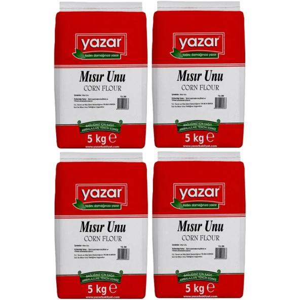 Yazar Mısır Unu (Glutensiz) 5 Kg x 4 Paket - 2