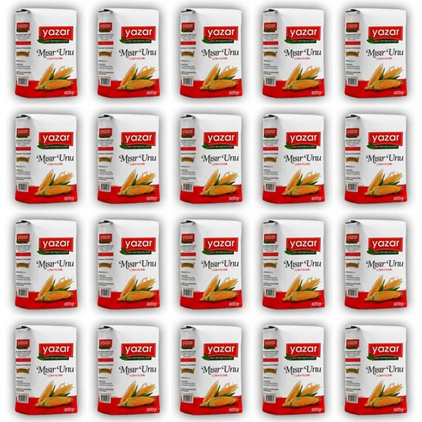 Yazar Mısır Unu 400 Gr X 20 Paket (Glutensiz) - 2