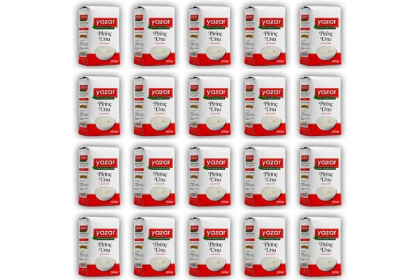 Yazar Sade Pirinç Unu 500 Gr x 20 Paket - 2