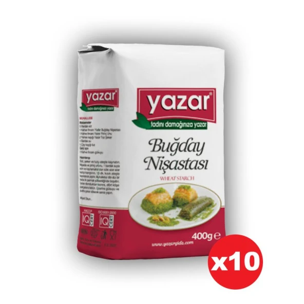 Yazar Buğday Nişastası 400 Gr x 10 Paket