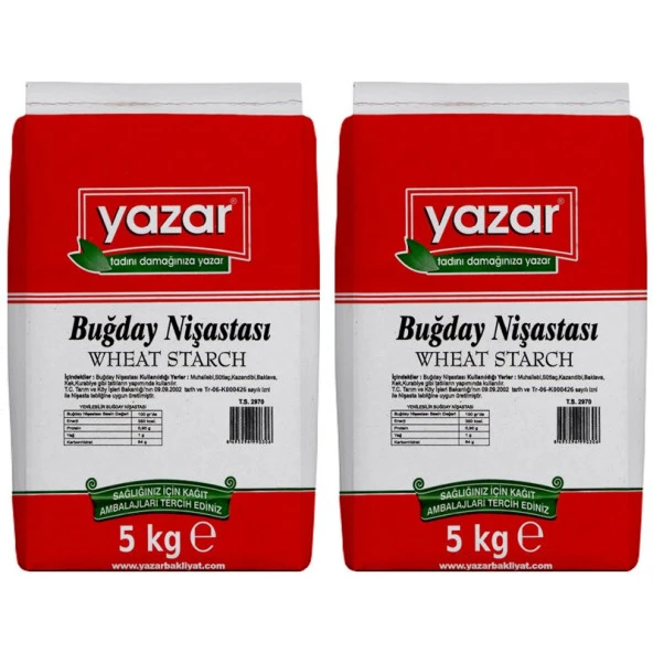 Yazar Buğday Nişastası 5 Kg x 2 Paket - 2