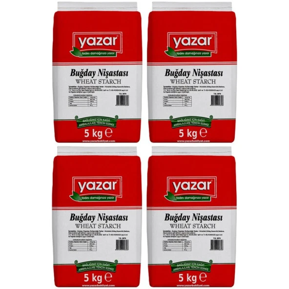 Yazar Buğday Nişastası 5 Kg x 4 Paket - 2