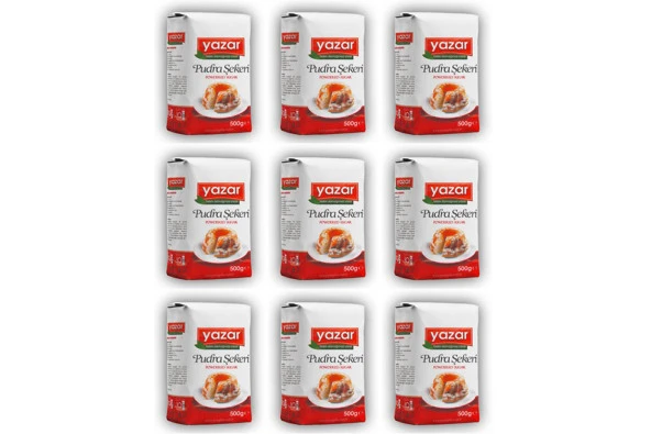 Yazar Pudra Şekeri 500 Gr x 9 Paket - 2