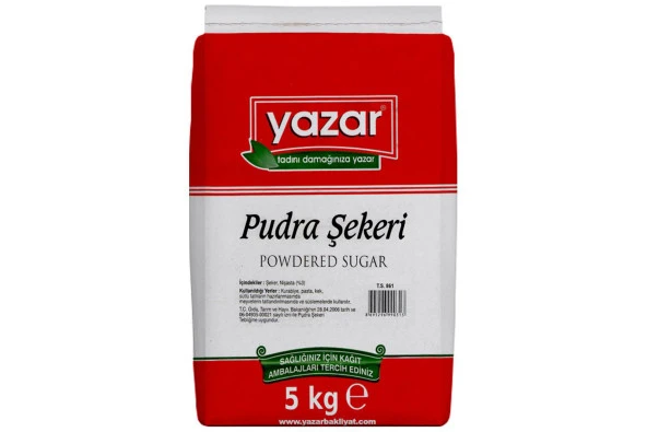 Yazar Pudra Şekeri 5 Kg