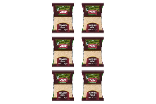 Yazar Osmancık Pirinç 1 Kg x 6 Paket. - Resim 2