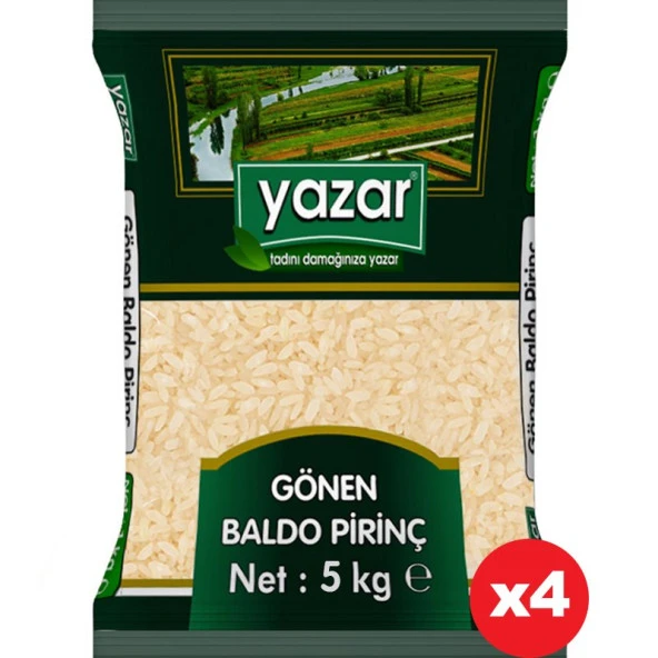 Yazar Gönen Baldo Pirinç 5 Kg x 4 Paket.