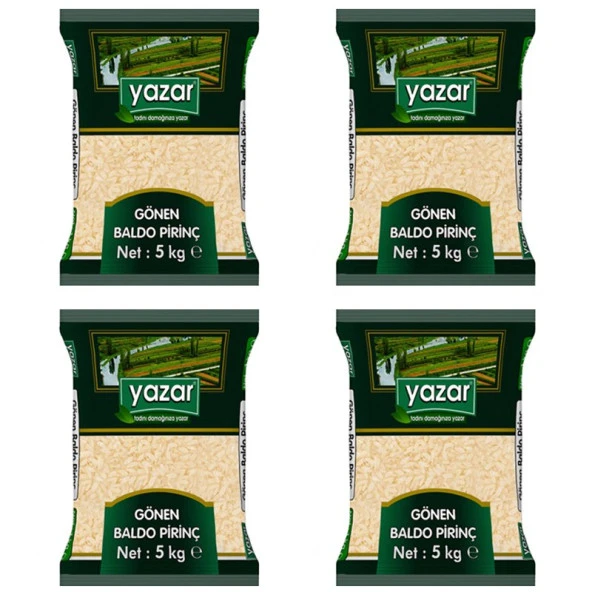 Yazar Gönen Baldo Pirinç 5 Kg x 4 Paket. - Resim 2