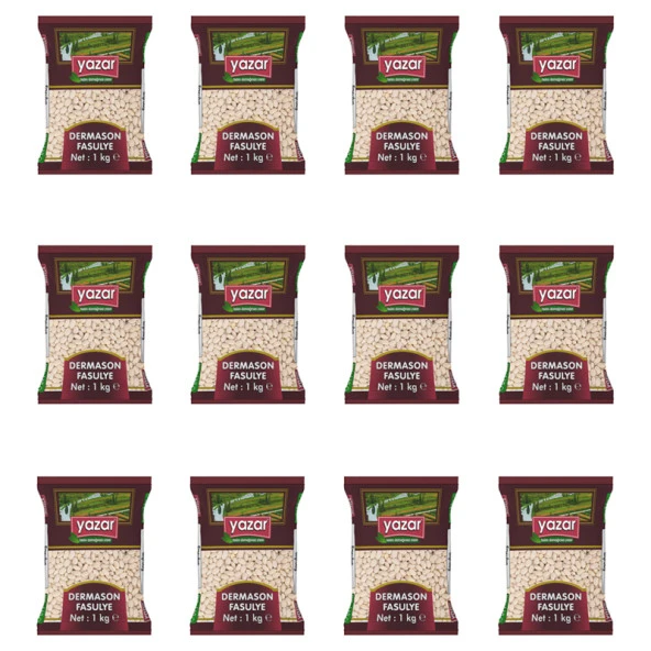 Yazar Dermason Fasulye 1 Kg. x 12 Paket - 2