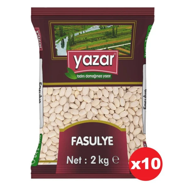 Yazar Kuru Fasulye 2 Kg. x 10 Paket