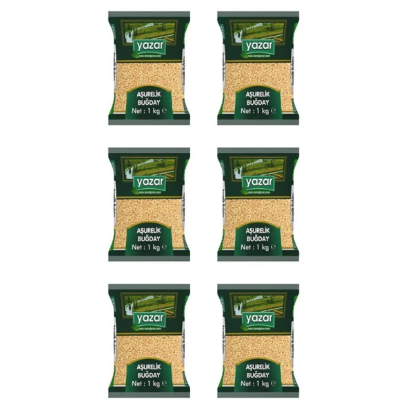 Yazar Aşurelik Buğday 1 Kg. x 6 Paket - 2