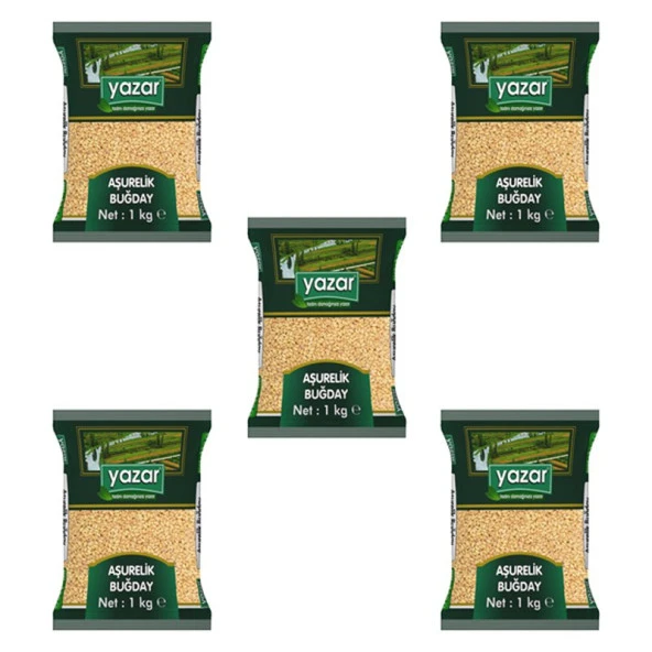 Yazar Aşurelik Buğday 1 Kg. x 5 Paket