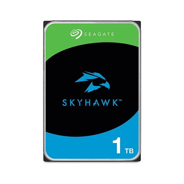 Seagate SKYHAWK ST1000VX013 1TB 3,5" 5900rpm 256MB 7/24 Güvenlik Diski (RESMİ DİSTRİBÜTÖR GARANTİLİ)