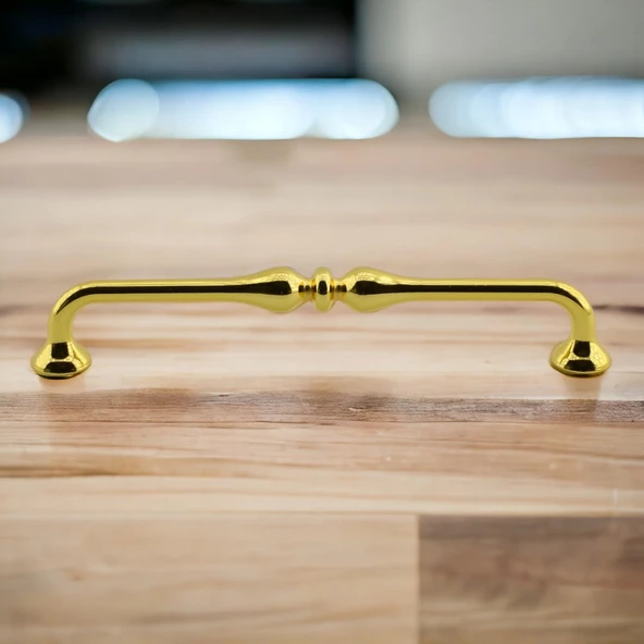 Yayık Kulp Mobilya Mutfak Dolabı Çekmece Dolap Kulpları Kapak Kulpu Kulbu Gold Renk 160 mm Metal - Resim 4