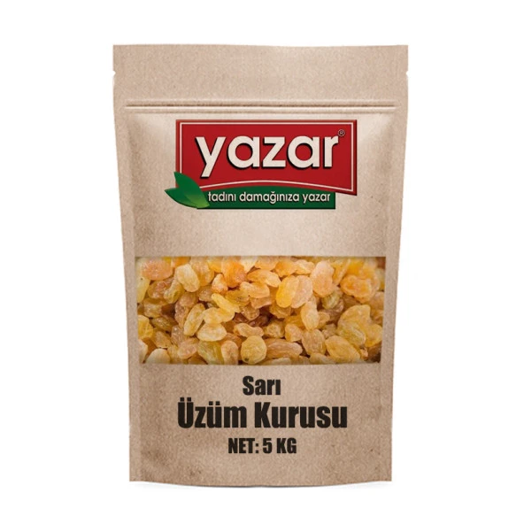 Yazar Kuruyemiş Sarı Üzüm Kurusu 5 Kg - Resim 3