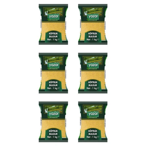 Yazar Köftelik Bulgur 1 Kg. x 6 Adet - Resim 2