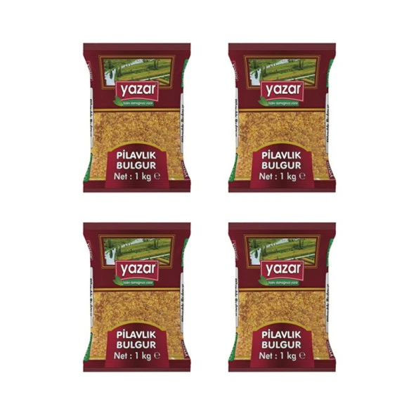 Yazar Şehriyeli Pilavlık Bulgur 1 Kg. x 4 Adet - 2