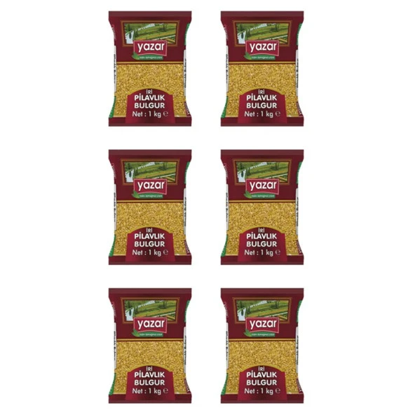 Yazar İri Taneli Pilavlık Bulgur 1 Kg x 6 Adet - 2