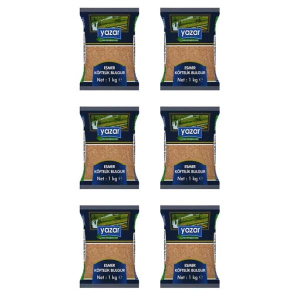 Yazar Esmer Köftelik Bulgur 1 Kg. x 6 Adet - 2