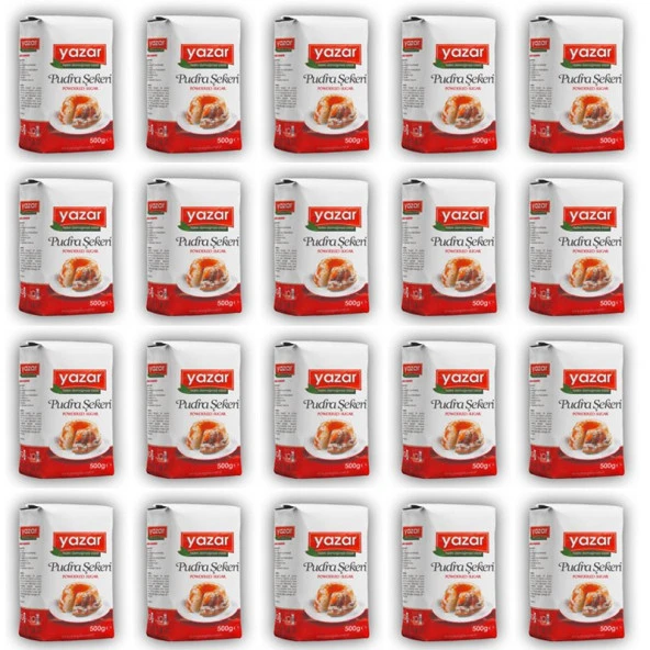 Yazar Pudra Şekeri 500 Gr x 20 Paket - 2