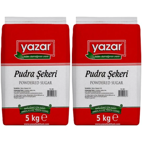 Yazar Pudra Şekeri 5 Kg x 2 Paket - 2