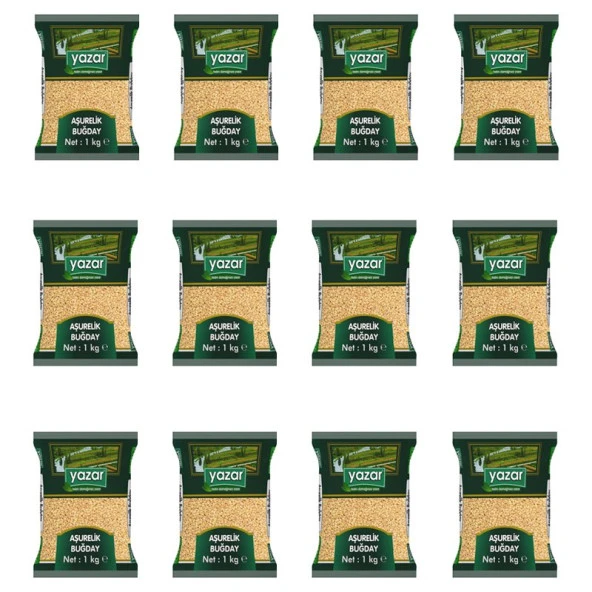 Yazar Aşurelik Buğday 1 Kg. x 12 Paket - 2
