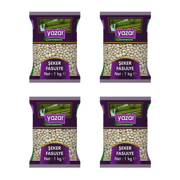 Yazar Şeker Fasulye 1 Kg. x 4 Paket - 2