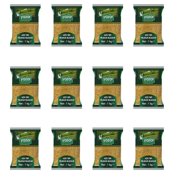 Yazar Köy Tipi Pilavlık Bulgur 1 Kg x 12 Paket - 2
