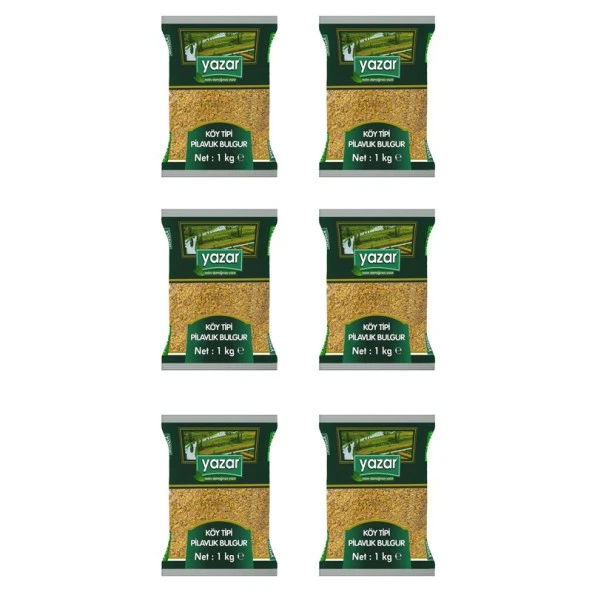 Yazar Köy Tipi Pilavlık Bulgur 1 Kg x 6 Paket - 2
