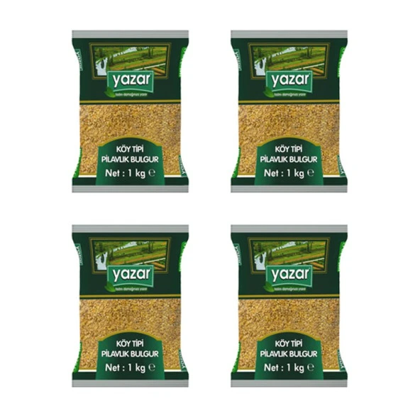 Yazar Köy Tipi Pilavlık Bulgur 1 Kg x 4 Paket - Resim 2