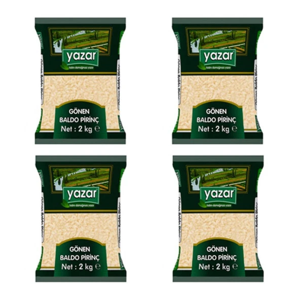 Yazar Gönen Baldo Pirinç 2 Kg x 4 Paket - 2