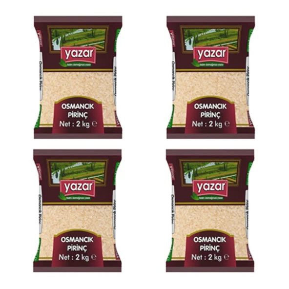 Yazar Osmancık Pirinç 2 Kg. x 4 Paket - 2