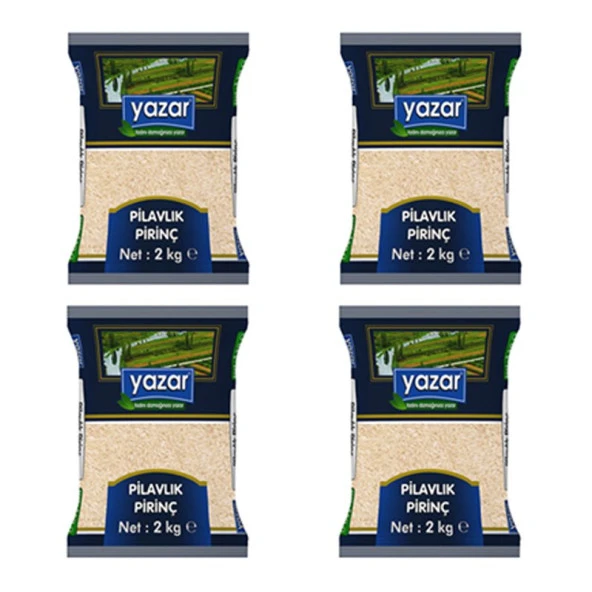 Yazar Ucuz Uygun Fiyat Pilavlık Pirinç 2 Kg. x 4 Paket - 2